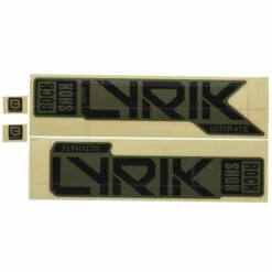 RockShox Decal Kit For 27.5/29" Lyrik Ultimate - Gloss Black Foil For Gloss Green (2023+)