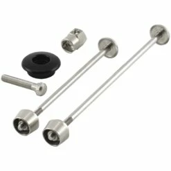 Pitlock Set 03/GA FW + RW + Ahead Lock - Silver / Plug: Black