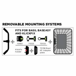 Basil Bremen Wicker Fietsmand 33L - Nature -Abus Shop 17134 02 c 26631