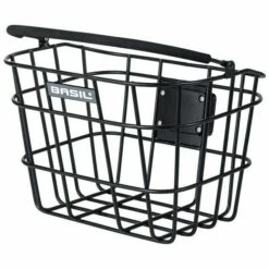 Basil Bremen Alu KF Fietsmand Voor 27L - Zwart