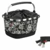 KLICKfix Carrybag GT UniKlip 0305U Bicycle Basket - Fleur Black -Abus Shop 317319 00 d 658279