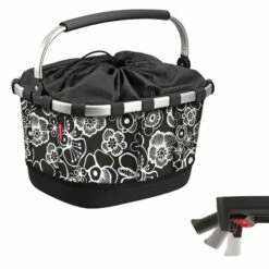 KLICKfix Carrybag GT UniKlip 0305U Bicycle Basket - Fleur Black