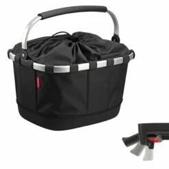 KLICKfix Carrybag GT UniKlip 0305U Bicycle Basket - Black
