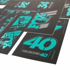 FOX Decal Kit 2019 AM Heritage For Suspension Fork And Rear Shock - Turquoise -Abus Shop 331547 02 d 696400
