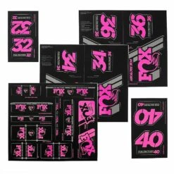 FOX Decal Kit 2019 AM Heritage For Suspension Fork And Rear Shock - Pink