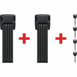 ABUS Bordo 6000K/90 Vouwslot Incl. Beugel Twinset - Zwart