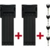 ABUS Bordo Big 6000K/120 Vouwbare Slot Incl. Houder SH Twinset - Zwart -Abus Shop abus bordo big6000k 120 folding lock incl bracket sh twinset black 1 1135674