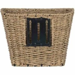 Basil Bremen Rattan Look FM Fietsmand - Voor - 25L - Bruin -Abus Shop basil bremen rattan look fm front wheel basket brown 1 1361328