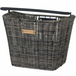 Basil Bremen Rattan Look KF Fietsmand - Voor - 27L - Dark Brown