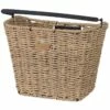 Basil Bremen Rattan Look KF Fietsmand - Voor - 27L - Bruin -Abus Shop basil bremen rattan look kf front wheel basket brown 2 1361348
