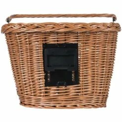 Basil Bremen Wicker Fietsmand 33L - Nature -Abus Shop basil bremen wicker bike basket nature 3 1361414