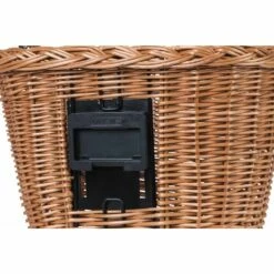 Basil Bremen Wicker Fietsmand 33L - Nature -Abus Shop basil bremen wicker bike basket nature 4 1361415
