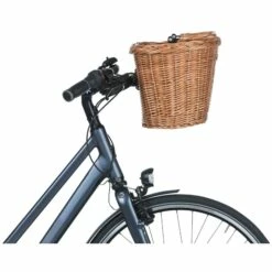 Basil Bremen Wicker Fietsmand 33L - Nature -Abus Shop basil bremen wicker bike basket nature 6 1361417