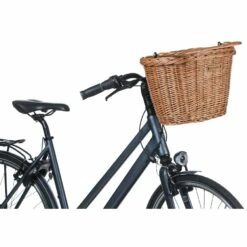 Basil Bremen Wicker Fietsmand 33L - Nature -Abus Shop basil bremen wicker bike basket nature 7 1361418