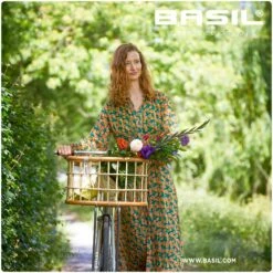 Basil Green Life Rattan Fietsmand Large - Natural Brown -Abus Shop basil green life rattan bicycle basket large natural brown 6 1379227