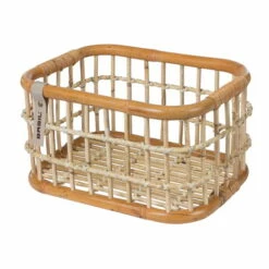 Basil Green Life Rattan Fietsmand Medium - Natural Brown