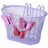 Basil Jasmin Butterfly Kinderfietsmand - Paars -Abus Shop basil jasmin butterfly junior bicycle basket front a 876300