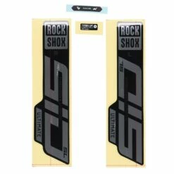 RockShox Decal Kit For 27.5/29" SID SL Ultimate - Gloss Polar Foil For High Gloss Black (2021)