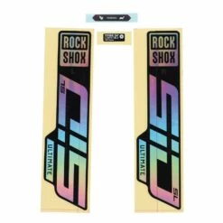 RockShox Decal Kit For 27.5/29" SID SL Ultimate - Gloss Rainbow Foil For High Gloss Black (2021)