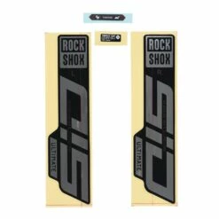 RockShox Decal Kit For 27.5/29" SID Ultimate - Gloss Polar Foil For High Gloss Black (2021)