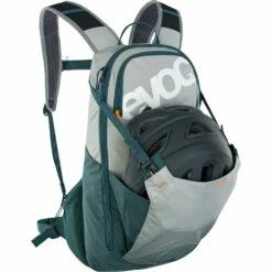 EVOC E-Ride 12L Backpack - Stone/Petrol -Abus Shop evoc e ride 12 div 16 1087953