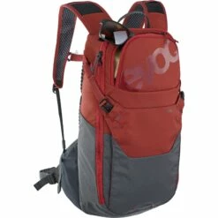 EVOC Ride 12L Backpack + 2L Hydration Bladder - Chili Red/Carbon Grey -Abus Shop evoc ride 12l backpack chili red carbon grey 3 887659
