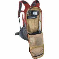 EVOC Ride 12L Backpack + 2L Hydration Bladder - Chili Red/Carbon Grey -Abus Shop evoc ride 12l backpack chili red carbon grey 4 887660