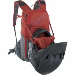 EVOC Ride 12L Backpack + 2L Hydration Bladder - Chili Red/Carbon Grey -Abus Shop evoc ride 12l backpack chili red carbon grey 6 887662
