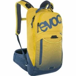 EVOC Trail Pro 10L Protector Backpack - Curry/Denim
