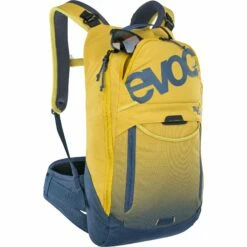 EVOC Trail Pro 10L Protector Backpack - Curry/Denim -Abus Shop evoc trail pro 10 div 41 1090351