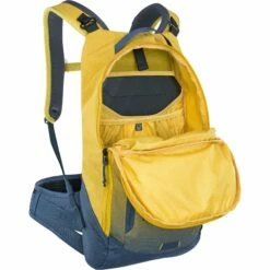 EVOC Trail Pro 10L Protector Backpack - Curry/Denim -Abus Shop evoc trail pro 10 div 42 1090352
