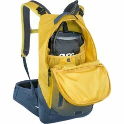 EVOC Trail Pro 10L Protector Backpack - Curry/Denim -Abus Shop evoc trail pro 10 div 43 1090353