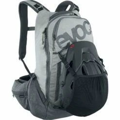 EVOC Trail Pro Protector Rugzak - 16 L - Stone/Carbon Grey -Abus Shop evoc trail pro 16 18 1343664