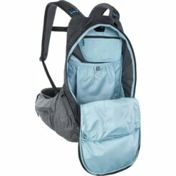 EVOC Trail Pro Protector Rugzak - 16 L - Black/Carbon Grey -Abus Shop evoc trail pro 16l protector backpack black carbon grey 5 887395