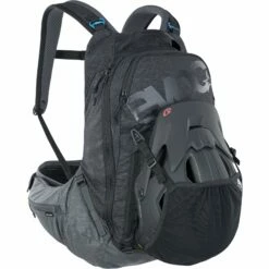 EVOC Trail Pro Protector Rugzak - 16 L - Black/Carbon Grey -Abus Shop evoc trail pro 16l protector backpack black carbon grey 8 887398
