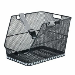 Basil Class Rear School Bag Basket - Black -Abus Shop front2 853422
