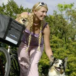 KLICKfix Doggy Shopper - Hondenfietsmand - Grijs/zwart -Abus Shop klickfix 0320gr 10 1432453