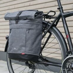 KLICKfix Freepack Switch Bike Pannier - Grey-black -Abus Shop klickfix freepack switch bike pannier grey black 5 997442