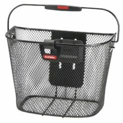 KLICKfix Uni With Lampclip Handle Bar Basket 0391KLIK - Black