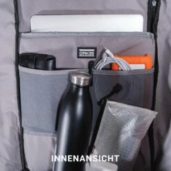 OAK25 Reflective Rolltop Backpack - Black -Abus Shop oak25 1322249