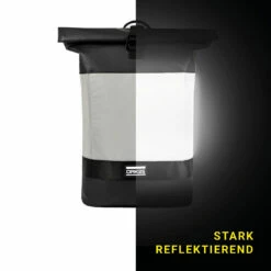 OAK25 Reflective Rolltop Backpack - Black -Abus Shop oak25 1322251