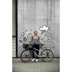 ORTLIEB Up-Town Urban - 17.5L Handlebar Basket - Ash Rose -Abus Shop ortlieb uptown urban ash rose f79904 10 1129346