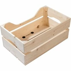 Racktime Woodpacker 2.0 Carrier Basket 25L - Natural