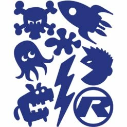 Rie:sel Design Re:flex Kids Reflecterende Sticker - Rascal Blue