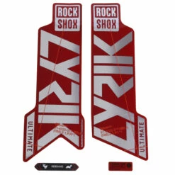 RockShox Decal Kit For 27.5/29" Lyrik Ultimate - Gloss Polar Foil For Red (2021)