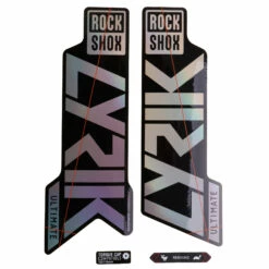 RockShox Decal Kit For 27.5/29" Lyrik Ultimate - Gloss Rainbow Foil For High Gloss Black (2021)