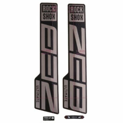 RockShox Decal Kit For 27.5/29" ZEB Ultimate - Gloss Polar Foil For High Gloss Black (2021)