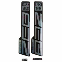 RockShox Decal Kit For 27.5/29" ZEB Ultimate - Gloss Rainbow Foil For High Gloss Black (2021)