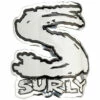 Surly Headbadge - Decal -Abus Shop surly head badge white ma1990 813193