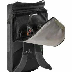 Vaude Cycle 28L II Luminum Rugzak + Fietstas - Zwart -Abus Shop vaude cycle 28 ii luminum backpack black 10 1246150